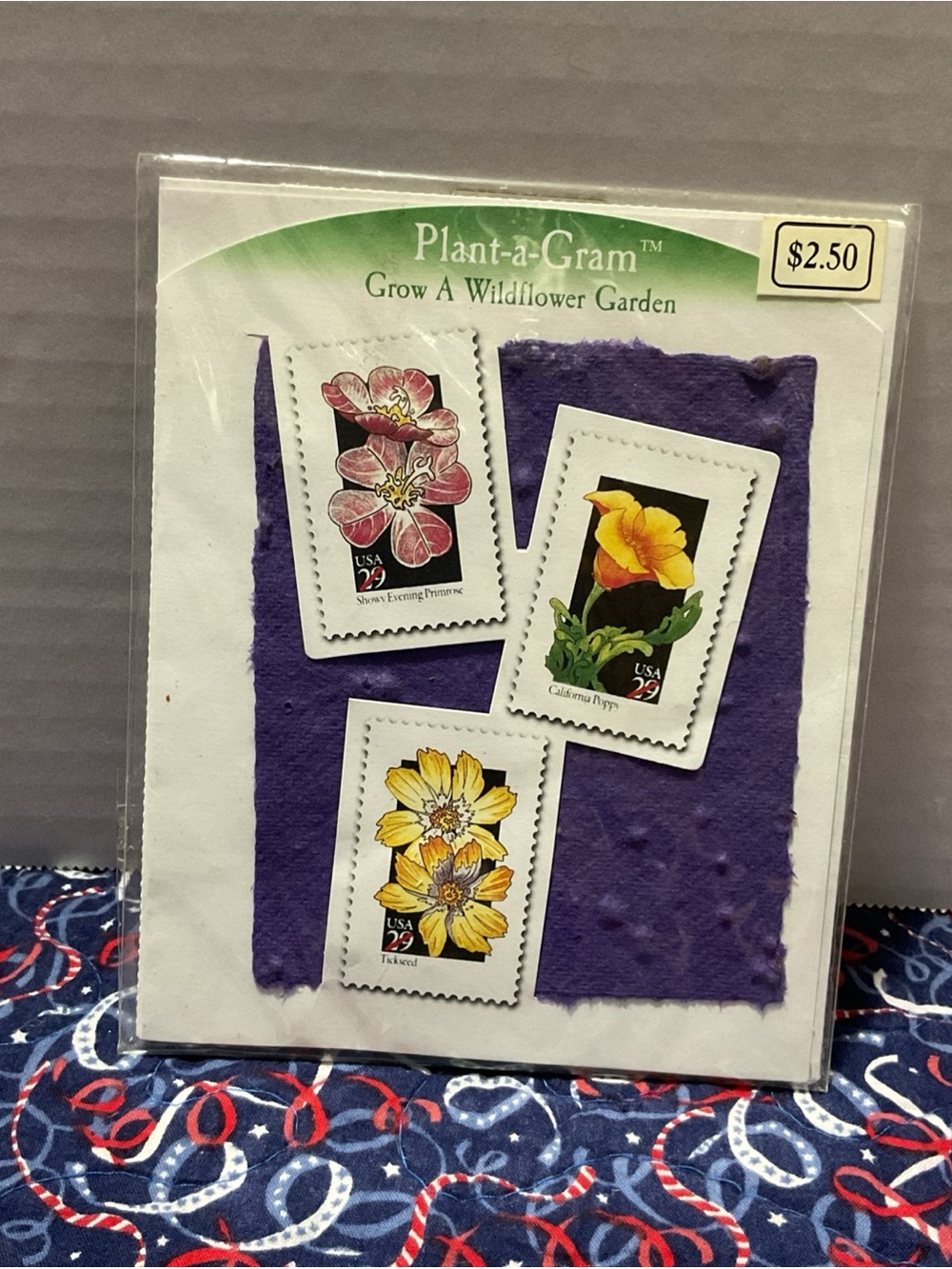 Blooming Card - White Seeded Greeting Envelope